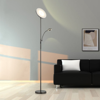 Artiva USA 70" Modern Slim LED Torchiere Floor Lamp with Reading Light and Remote