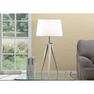 Artiva Hollywood 30-inch Brushed Steel Tripod Table Lamp