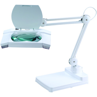 Artiva USA 31-inch Heavy-duty White Fluorescent Magnifying Table Lamp