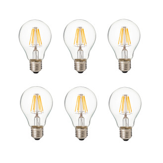 Artiva USA 100W Replacement 12W LED Dimmable Bulb, Chrome (Set of 6) A21-12TDM-E26-30-6 