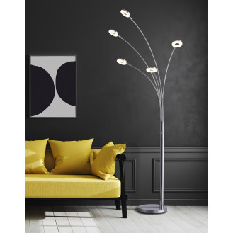 LED 5-Arched Floor Lamp With Dimmer, 73"