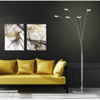 Etherium 73" LED 5-Arched Floor Lamp With Touch Dimmer LED803388FC