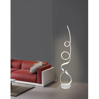 Mozart 68W Unique Modern LED Floor Lamp, Anodize Aluminum